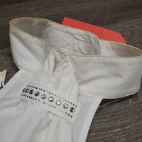 Cotton Stock Tie, Velcro Collar, Bling *gc/fair, v.stained collar
