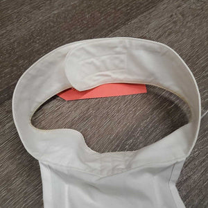Cotton Stock Tie, Velcro Collar, Bling *gc/fair, v.stained collar