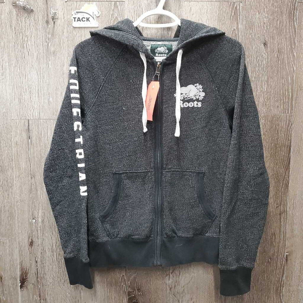 Sweatshirt Hoodie Jacket, Zipper *gc, mnr faded, rubs & hair, older