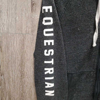 Sweatshirt Hoodie Jacket, Zipper *gc, mnr faded, rubs & hair, older