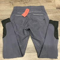 Full Sticky Seat Breeches *gc, hairy, seam puckers, rubbed seat stickies
