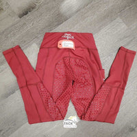 Full Seat Sticky Riding Tight Breeches, thigh pockets *vgc, mnr hair & discolored legs
