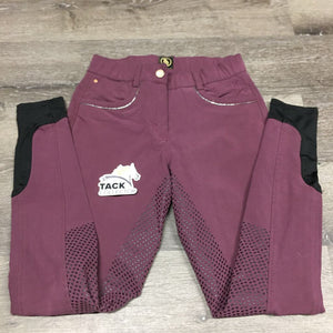 Full Sticky Seat Breeches *gc, mnr hair, seam & waist puckers, rubbed seat stickies