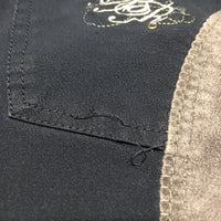 Full Seat Breeches *gc, faded, seam & waist puckers, undone seam stitching, seat: stains & rubs

