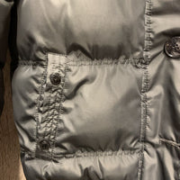 Quilt Winter |Bomber Jacket, Zipper, buttons *vgc, clean, pilly/rubbed waist cuff
