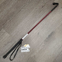 Riding Crop - Whip, handle *gc, rubs, mnr dirt?stain, folded flapper
