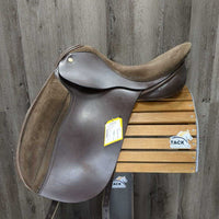 17.5" M *5" Exselle Evolution Dressage Saddle, Suede Seat & Knee Rolls, Lg - Long Exterior Front Blocks, Wool Flocking, Rear Gusset Panels, Flaps: 17"L x 13"W Serial # 0123 EX9 3 293 175
