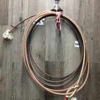 Lariat Rope *gc, frays, dirt, stains, rubs, faded
