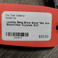 Leather Bling Brow Band *like new
