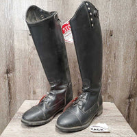 JUNIORS Pr Field Boots, zips, bling *gc, dirty, dusty, scuffs, scratches
