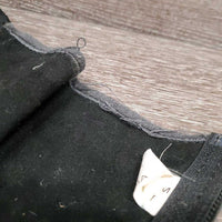 JUNIORS Suede Half Chaps *gc/fair, threads, rubs, faded, cobwebs, pilly/frayed edges