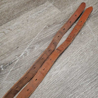 Pr Stirrup Leathers *gc, stains, dents, xholes, creases, rubs, faded, uneven
