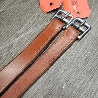 Pr Stirrup Leathers *gc, stains, dents, xholes, creases, rubs, faded, uneven
