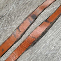 Pr Stirrup Leathers *gc, stains, dents, xholes, creases, rubs, faded, uneven
