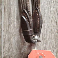 English Side-Pull - Bitless Bridle, Cotton Web Reins *vgc/xc, clean, mnr scraped edges & residue
