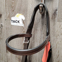 English Side-Pull - Bitless Bridle, Cotton Web Reins *vgc/xc, clean, mnr scraped edges & residue
