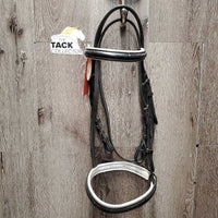 Rsd Padded Bridle, buckles *gc, mnr film, stiff, dry, creases, edge scrapes
