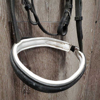 Rsd Padded Bridle, buckles *gc, mnr film, stiff, dry, creases, edge scrapes
