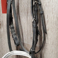 Rsd Padded Bridle, buckles *gc, mnr film, stiff, dry, creases, edge scrapes
