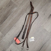 Flat - 2 Piece ?Polo Running Martingale *fair, paint, creases, rust, older, stiff, dry, gunk, tight keepers
