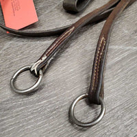 Flat - 2 Piece ?Polo Running Martingale *fair, paint, creases, rust, older, stiff, dry, gunk, tight keepers
