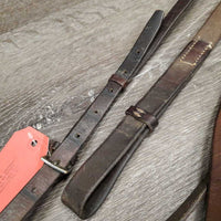 Flat - 2 Piece ?Polo Running Martingale *fair, paint, creases, rust, older, stiff, dry, gunk, tight keepers
