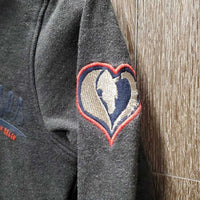 JUNIORS Sweatshirt Hoodie Jacket, zipper *gc, edge rubs, seam rubs & threads, rubs, pills
