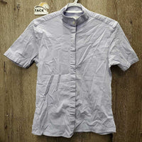 JUNIORS SS Show Shirt *No Collar, older, v.creased & crinkled, seam puckers
