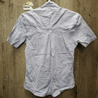 JUNIORS SS Show Shirt *No Collar, older, v.creased & crinkled, seam puckers

