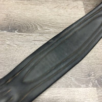 Leather Dressage Girth, 2x els *gc, hairy, dirty, creases, older, paint?, rust
