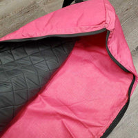 Hvy Cordura Padded top Dressage Saddle Bag - Cover, Zipper *vgc, older, hairy, dusty, dirty end, smells
