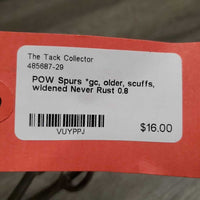 POW Spurs *gc, older, scuffs, widened
