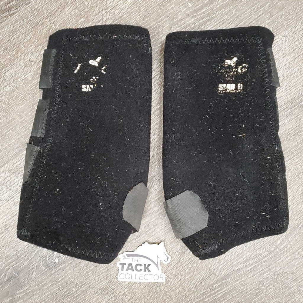 Closed Boots, velcro *gc, clean, residue, older, faded velcro, hairy, peeled logo, mnr threads