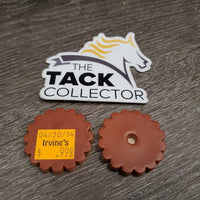 2 small Leather Conchos, bag *new
