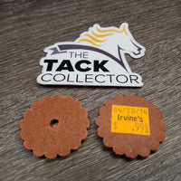 2 small Leather Conchos, bag *new
