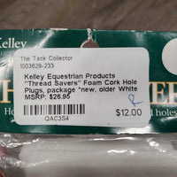 "Thread Savers" Foam Cork Hole Plugs, package *new, older
