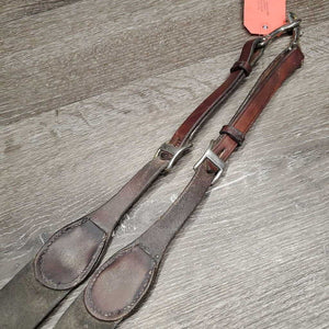Elastic & Leather Breastplate *gc/fair, dirt, stains, film, xholes, dry, stiff, cracked holes, older, faded, discolored