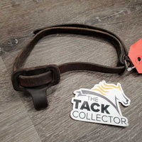 Leather Flash, Slip On Noseband Attachment *gc/fair, Missing keeper, scrapes, xholes, older, dry, faded
