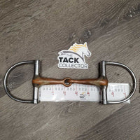 Thick Copper Hunter D Ring Bit *gc/fair, chewed, clean, v.stained, residue, scratches, rough