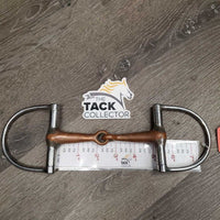 Thick Copper Hunter D Ring Bit *gc/fair, chewed, clean, v.stained, residue, scratches, rough

