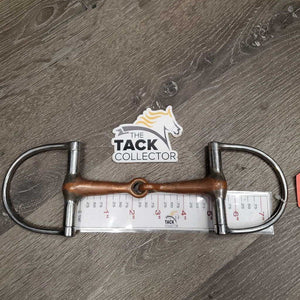 Thick Copper Hunter D Ring Bit *gc/fair, chewed, clean, v.stained, residue, scratches, rough