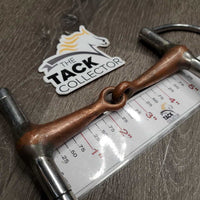 Thick Copper Hunter D Ring Bit *gc/fair, chewed, clean, v.stained, residue, scratches, rough
