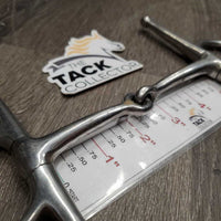 v.thin Full Cheek Snaffle Bit *gc, clean, scratches, bent?, scuffs
