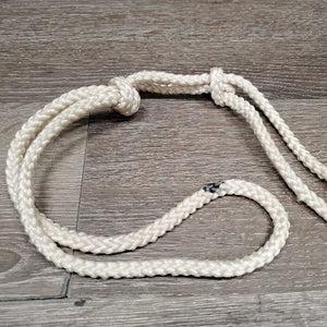 Leather Over Check Crown Piece, buckle on bridle attachment, Over Check Ropes *gc, older, stiff, mnr scrapes & rubs, taped, stains