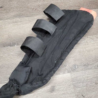 17" Padded Tail Wrap, attached 30" Nylon Tail Bag *gc, clean, threads, faded, rubs, pills, frayed edges
