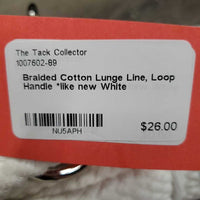 Braided Cotton Lunge Line, Loop Handle *like new
