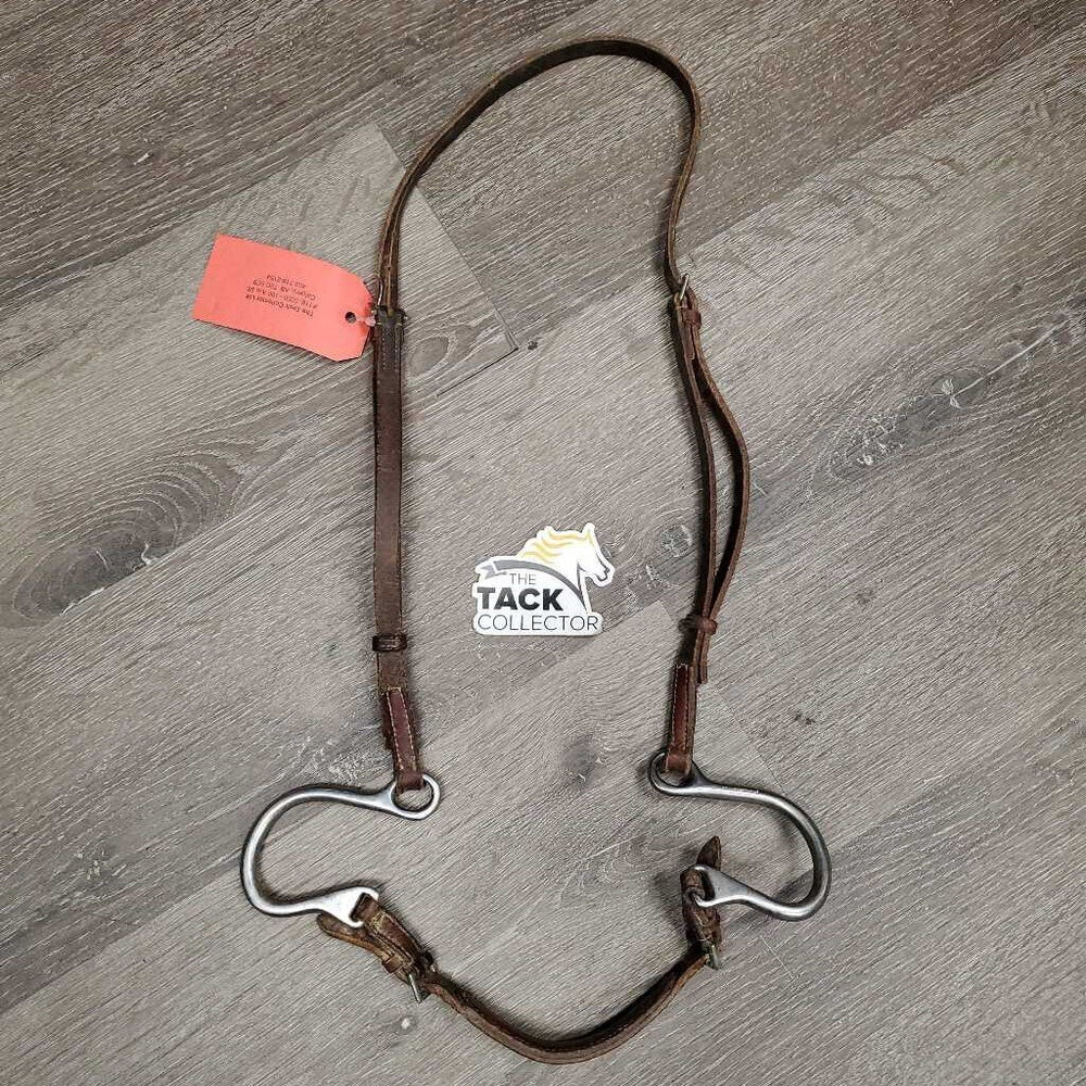 Kineton Noseband *gc, older, creases, scrapes, dry, rust, oxidized, stiff, xholes