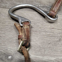Kineton Noseband *gc, older, creases, scrapes, dry, rust, oxidized, stiff, xholes
