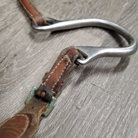Kineton Noseband *gc, older, creases, scrapes, dry, rust, oxidized, stiff, xholes

