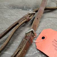 Kineton Noseband *gc, older, creases, scrapes, dry, rust, oxidized, stiff, xholes

